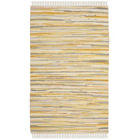 Safavieh Rag Rug Accent Area Rug Gold & Multicolor - 2 ft.-6 in. x 4 ft. RAR129N-24